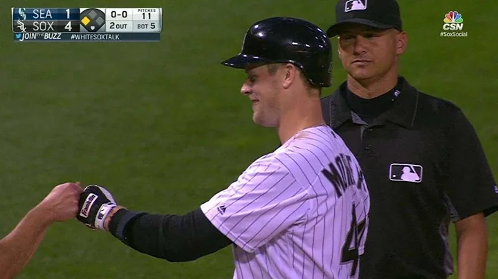 SEA@CWS: Morneau scores Frazier with triple to right