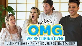 Ultimate Bohemian Living Room Design for Mia Stammer | OMG We&#39;re Coming Over | Mr. Kate