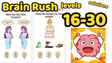 Brain Rush Game All levels 16 - 30 Game Review Complete Gameplay Walkthrough (iOS-Android)