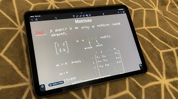 ASMR Maths | Matrices (Whispered, iPad Writing)