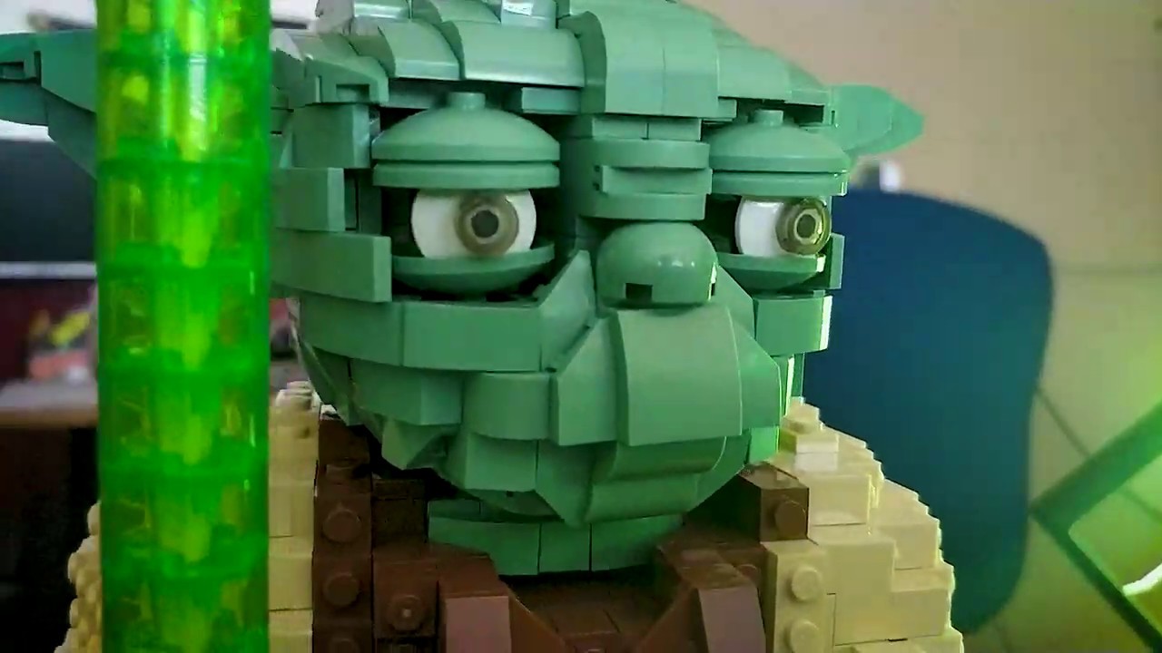 Building the head of LEGO Yoda YouTube