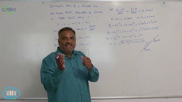 Revision of fundamental results || Symmetric form of a straight line 1 || Disk Telangana