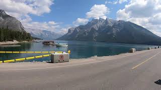 Jasper to Banff Canadian Rockies Cycle Tour Day4 Lake Minnewanka
