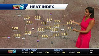 One more day of intense heat