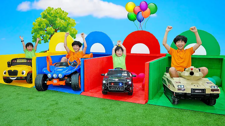 Yejun 4 Colors Car Toy Assembly Truck Power Wheels Garage for Kids