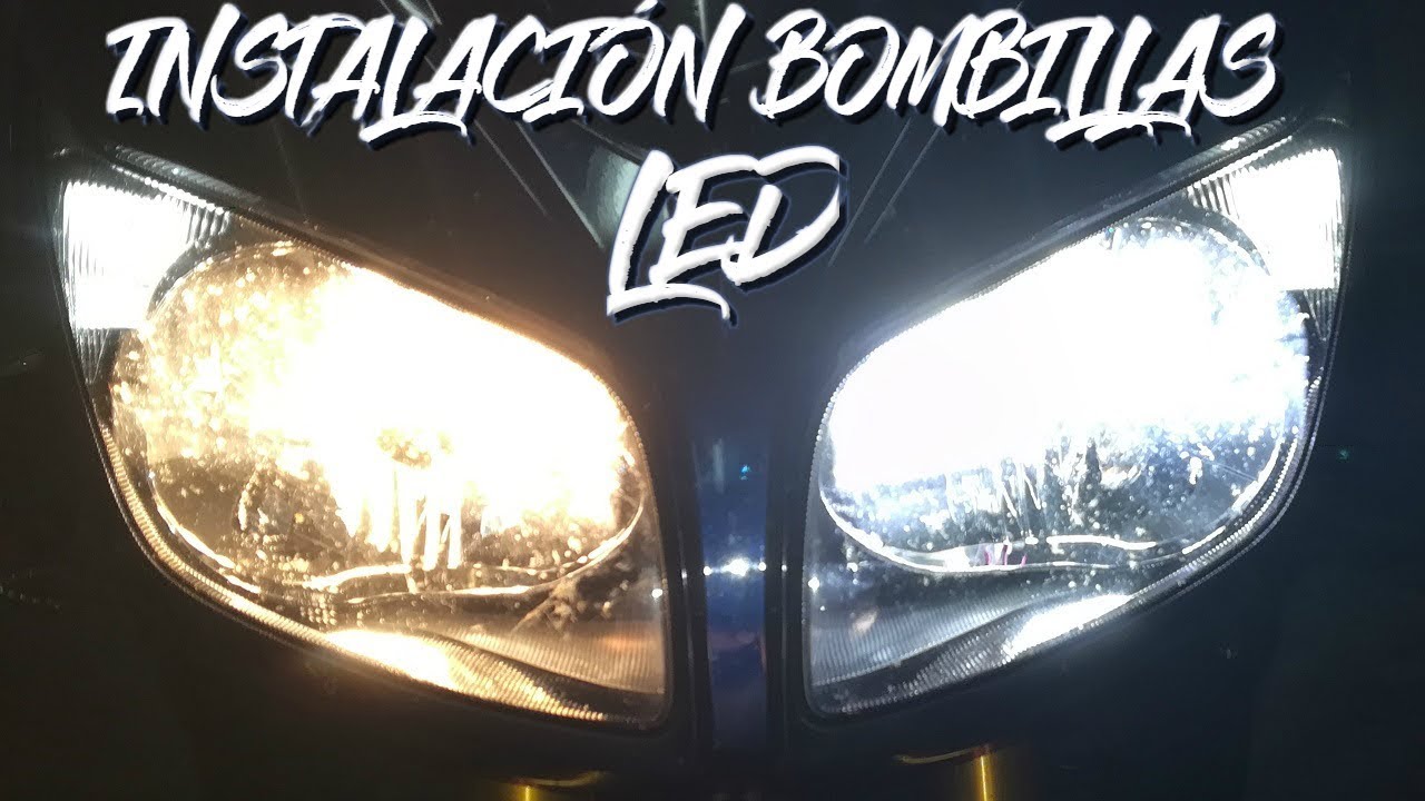 Se pueden sustituir las bombillas de la moto por leds? 