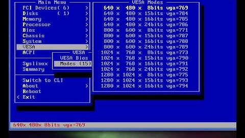 extlinux with graphical  menu