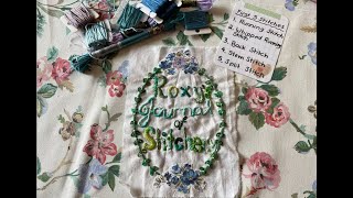 #roxysjournalofstitchery I EP04: Stitching Sampler (Stitches 1-5)