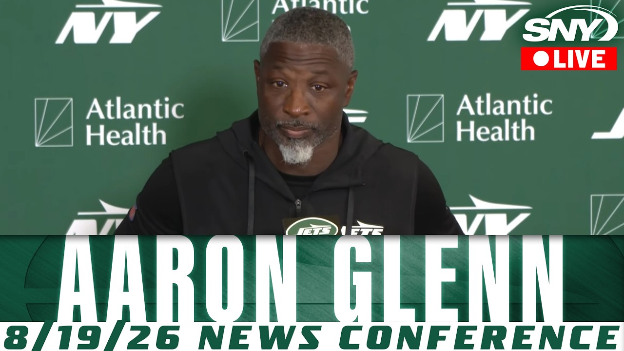 LIVE: Aaron Glenn Jets Training Camp News Conference - Wednesday 8/19