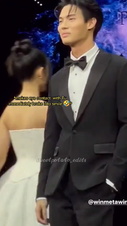 The way he broke his character seeing her 👀🤭 #winmetawin #tontawan #shorts #f4thailand #fyp #wintu