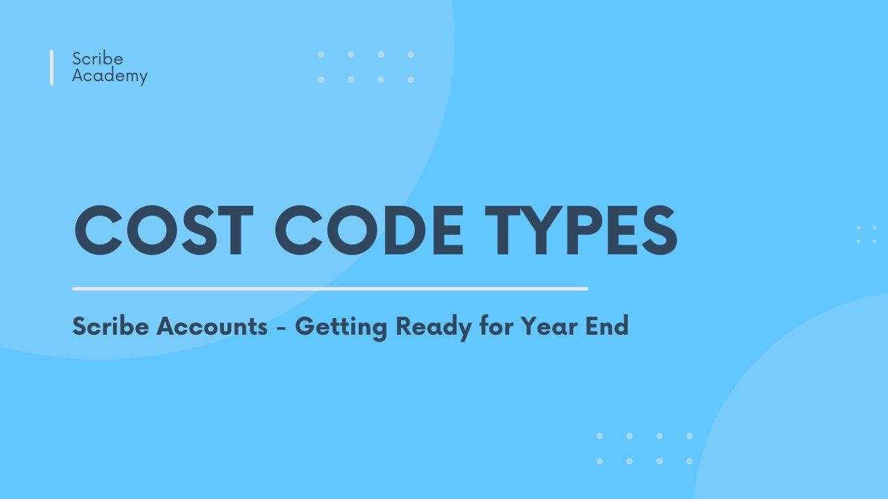 Cost Code Types