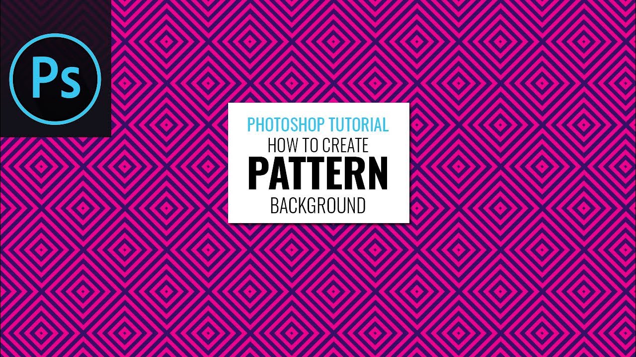 How to Create Seamless Geometric Pattern in Adobe Photoshop 