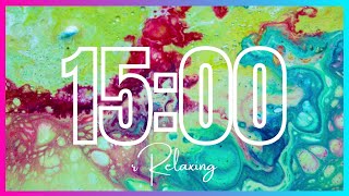 15 Minute Timer With Music For Classroom | Study - Relax - Happy | screenshot 3