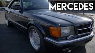 MERCEDES 560 SEC / COLD START / WALK AROUND