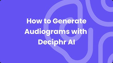 How to Generate Audiograms with Deciphr AI (New AI Tool for Content Creation)