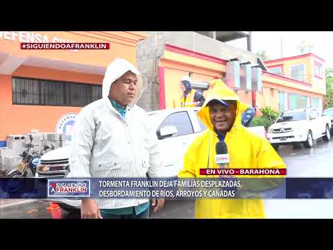 Tormenta Franklin deja familias desplazadas, desbordamiento de ríos arroyos y cañadas