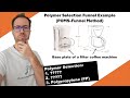 Filter Coffee Machine Base Plate I Polymer Material Selection Example I POMS-Funnel Method