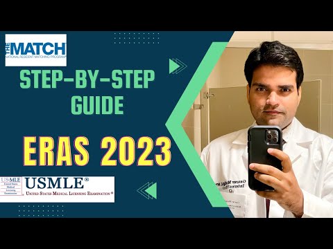 ERAS Application 2023 For Residency Match | Step by Step Guidance For FREE | USMLE MENTORSHIP