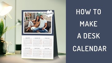 How to Make a Desk Calendar. Easy DIY Tutorial