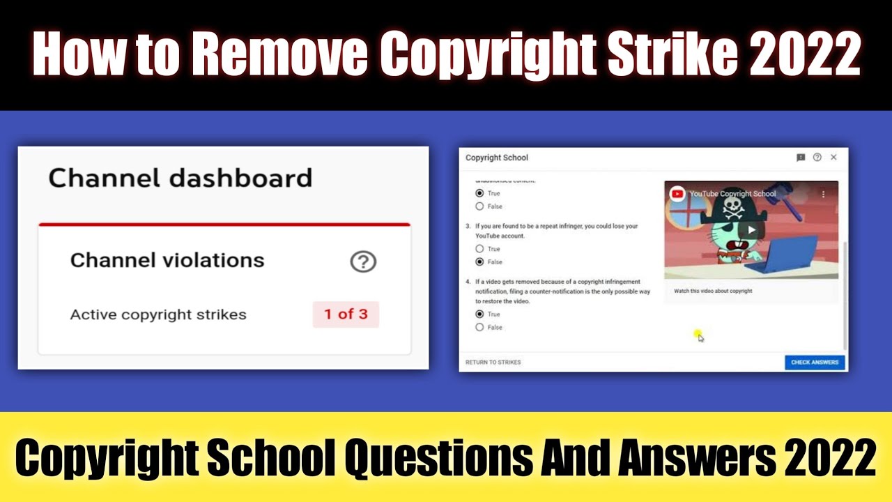 How To Remove Copyright Strike 2022 YouTube Copyright School