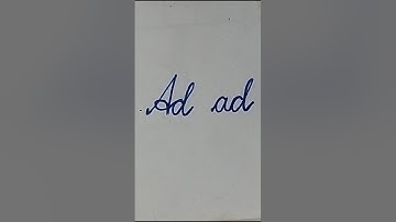 Connecting cursive letters ad #calligraphy#tutorial#cursivewriting#cursive#calligraphia#learncursive