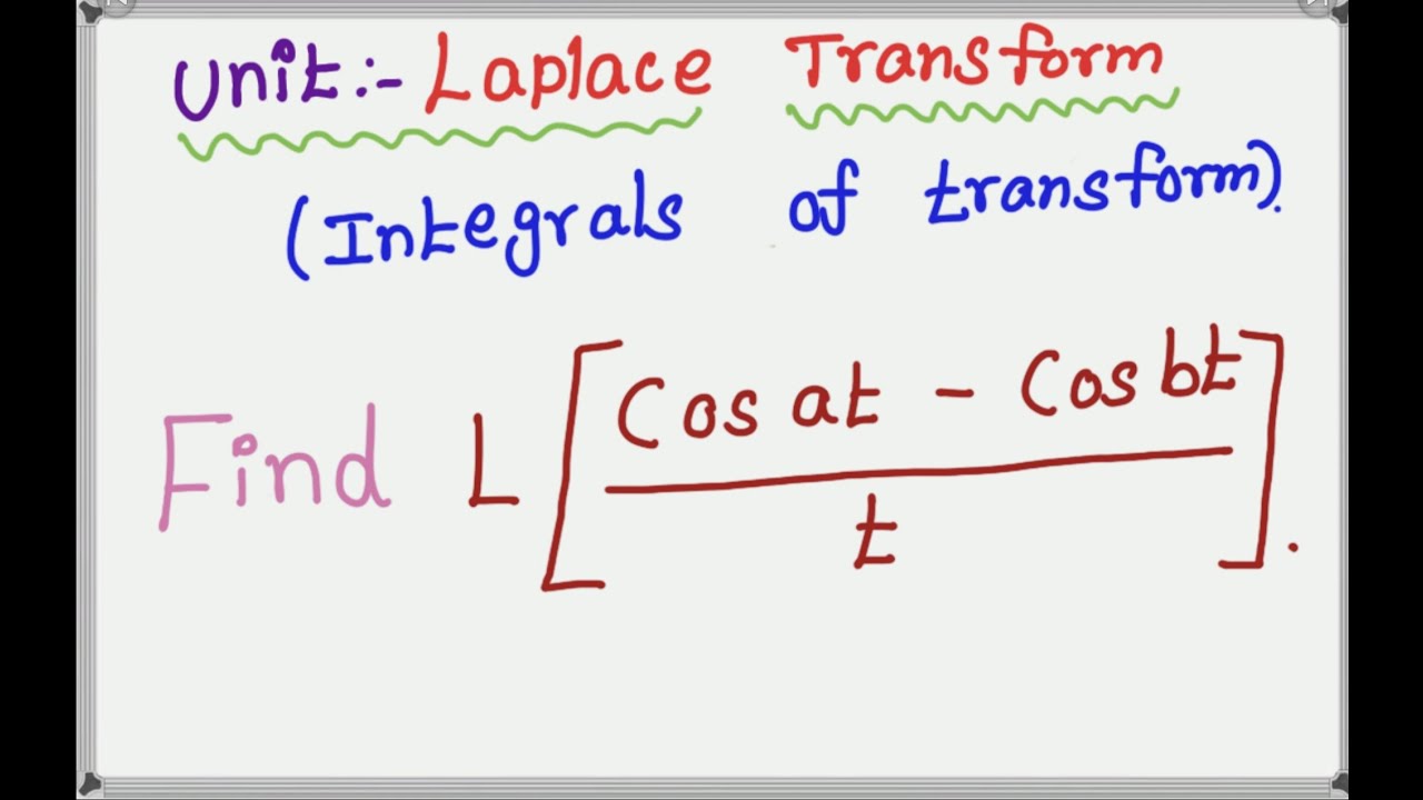 L Cos At Cos Bt T Integrals Of Transform Laplace Transform L Cos At Cos Bt T Integrals Of Transform Laplace Transform