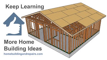Gable Roof Truss, Sheathing And Fascia For 625 Square Feet Two Bedroom House - Part 2
