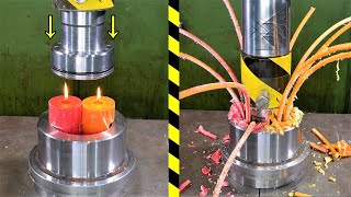 Top Satisfying Hydraulic Press Moments WORM EDITION  | VOL1 screenshot 2