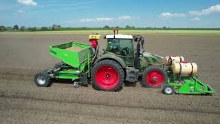 Aardappelen poten op Schouwen-Duiveland