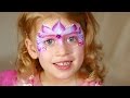 Fairy princess face painting and makeup tutorial - Perfect for  very young girls!