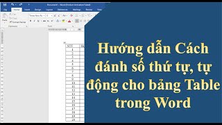 Hướng dẫn cách đánh số thứ tự tự động trong Word