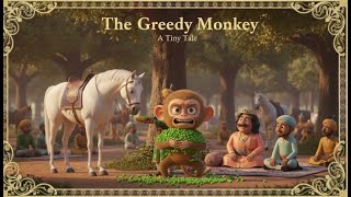 The Greedy Monkey | Akbar Birbal Moral Story for Kids | Tiny Tales Wealth