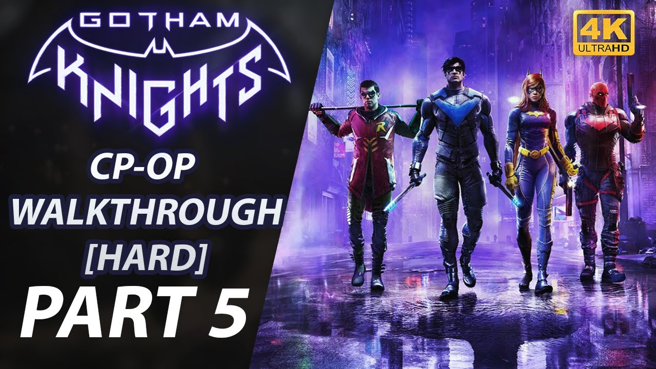 GOTHAM KNIGHTS | Co-Op Walkthrough [HARD] | Part 5 [PS5] 4K Red Hood