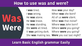 Was and Were - Basic English grammar || How to use was vs were correctly || Speak English Fluently