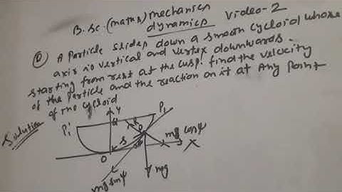 Motion on plane curve(cycliod) bsc dynamics video 2