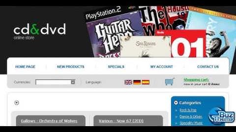 Download DVD Store OsCommerce Template by  Di TM osCommerce Templates