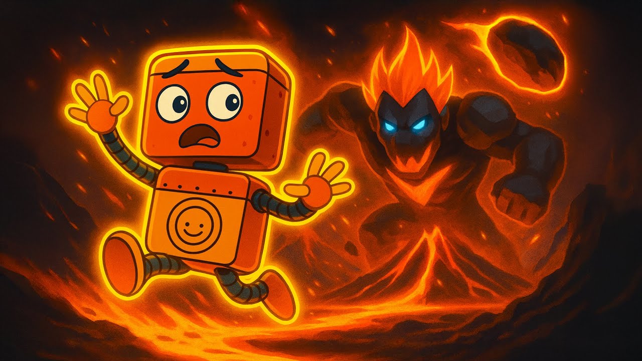 The Floor Is Lava 2 🌋 Rusty vs Golem Monster | 24 Min Kids Songs Compilation | Rusty's World