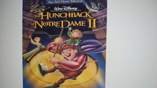 opening to hunchback of Notre Dame 2 2001 dvd