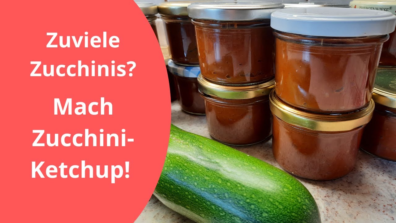 Rezept gegen die ZucchiniSchwemme ZucchiniKetchup selber machen