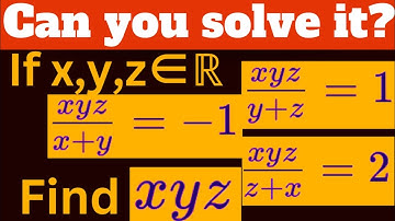 Crazy System Of Equations|Math Olympiad Questions@AyaansMath