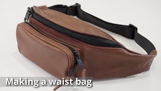 Making a Waist Bag in Leather - Leather Upholstery