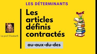 Les articles définis contractés: AU - AUX - DU - DES...  Pour exprimer un lieu. Niveau A1