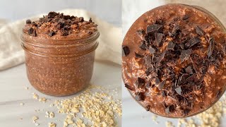 Healthy Chocolate Fudge Overnight Oats — 4 Ingredients Only! #healthy #shorts screenshot 3