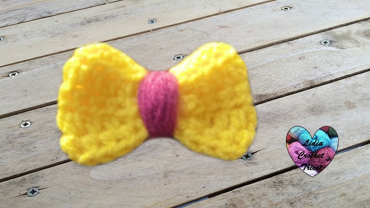 Nœud papillon crochet - YouTube