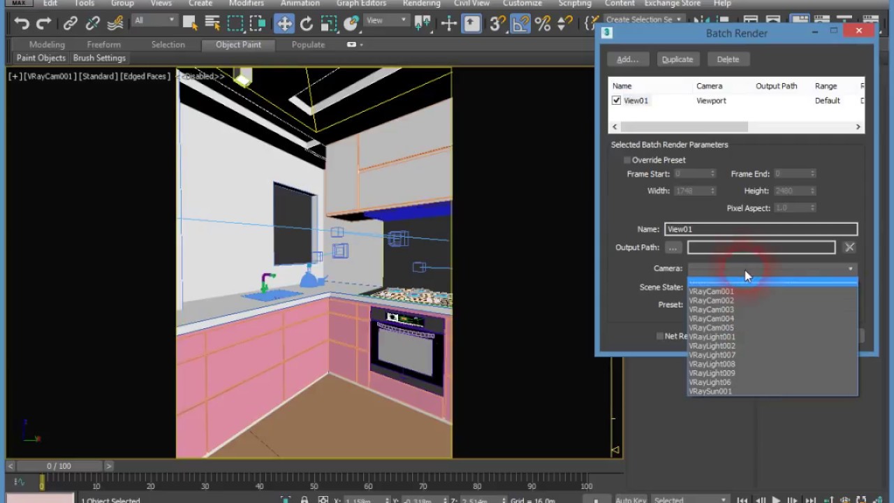 3DS Max Tutorial: Batch Render Multiple Views