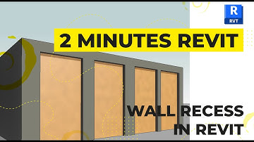 2-MINUTE REVIT: HOW TO CREATE WALL RECCESS IN REVIT 2023 _ Tutorials