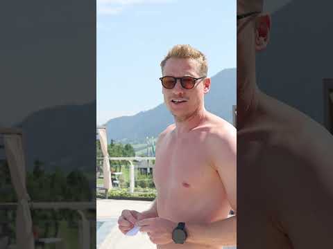 Poolparty und Training! #sturmgraz 🔋🏊‍♂️
