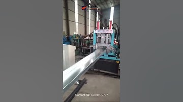 CZ purlin roll forming machine, CZ purlin machine running in customer