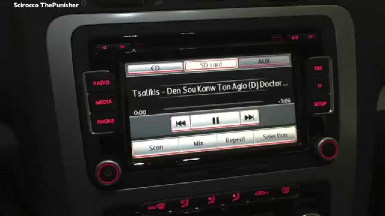 How to play music from an SD card RCD 510