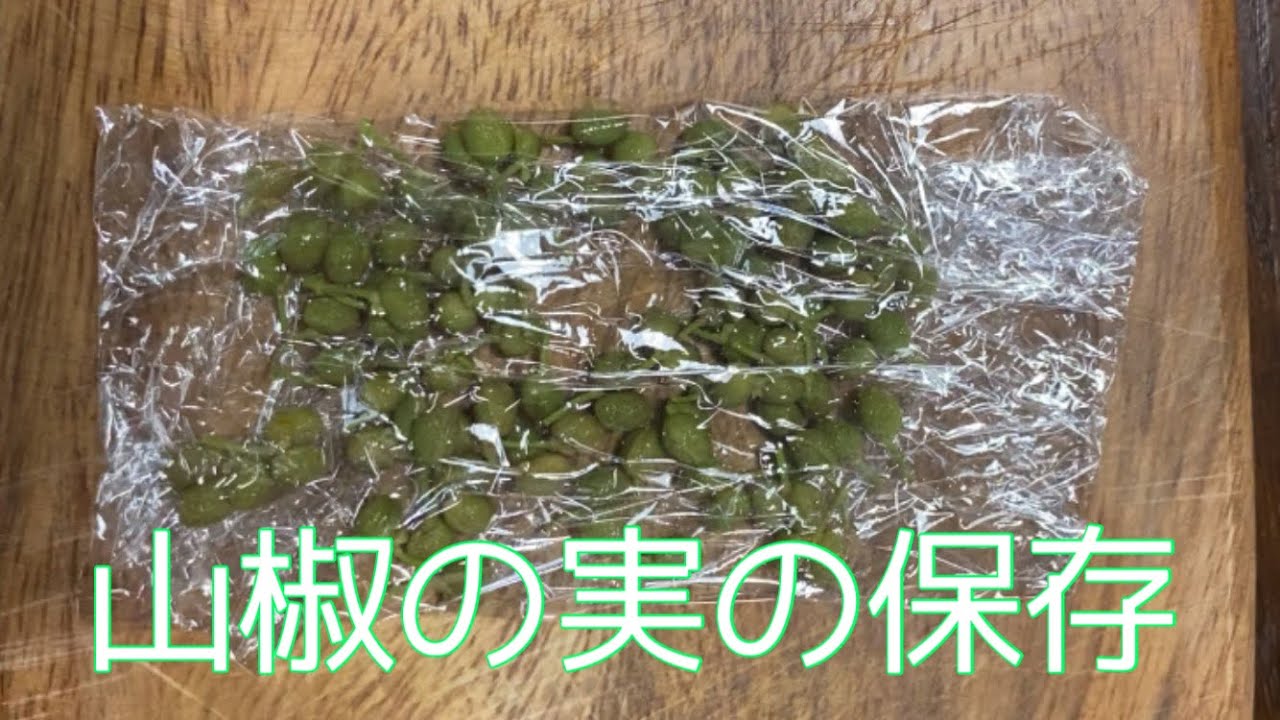 山椒の実の保存の仕方 Youtube